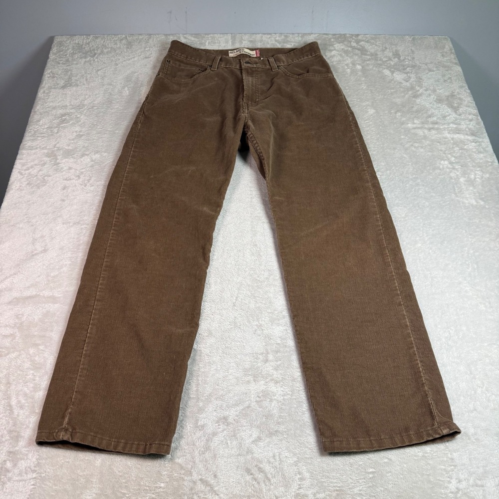 Vintage Levi's 559 Relaxed Straight Corduroy Pants Brown Mens W33 L30
